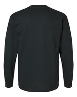 Gildan G240 Adult Ultra Cotton  Long-Sleeve T-Shirt #color_BLACK