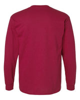 Gildan G240 Adult Ultra Cotton  Long-Sleeve T-Shirt #color_CARDINAL RED