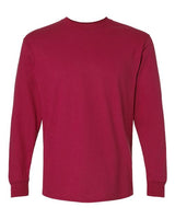 Gildan G240 Adult Ultra Cotton  Long-Sleeve T-Shirt #color_CARDINAL RED