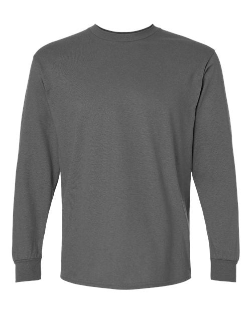 Gildan G240 Adult Ultra Cotton  Long-Sleeve T-Shirt #color_CHARCOAL