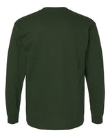 Gildan G240 Adult Ultra Cotton  Long-Sleeve T-Shirt #color_FOREST GREEN