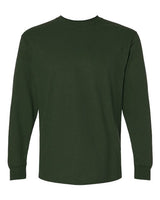Gildan G240 Adult Ultra Cotton  Long-Sleeve T-Shirt #color_FOREST GREEN