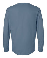 Gildan G240 Adult Ultra Cotton  Long-Sleeve T-Shirt #color_INDIGO BLUE