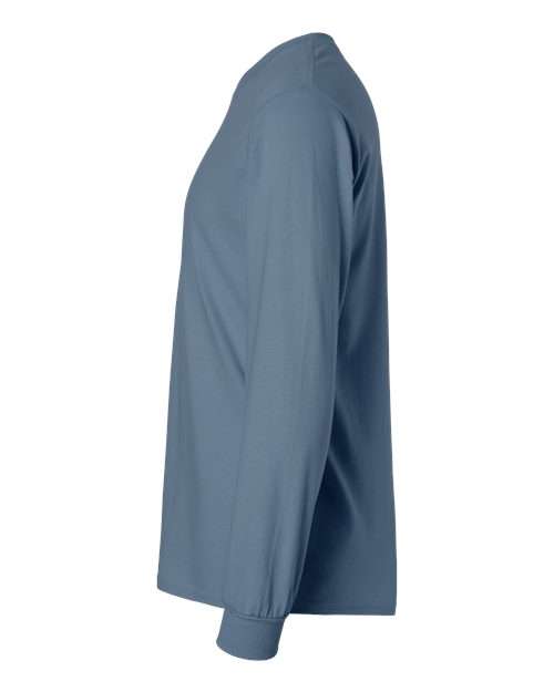Gildan G240 Adult Ultra Cotton  Long-Sleeve T-Shirt #color_INDIGO BLUE