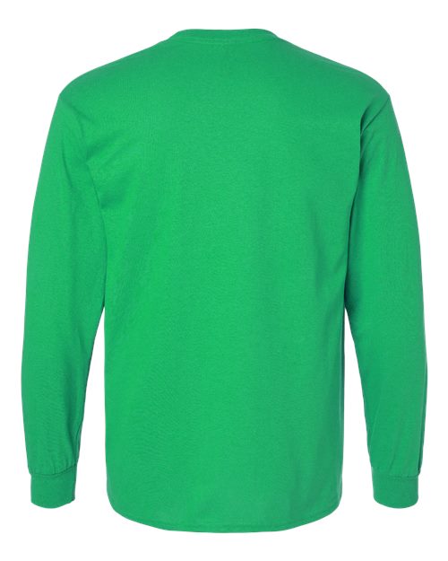 Gildan G240 Adult Ultra Cotton  Long-Sleeve T-Shirt #color_IRISH GREEN