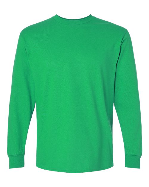 Gildan G240 Adult Ultra Cotton  Long-Sleeve T-Shirt #color_IRISH GREEN