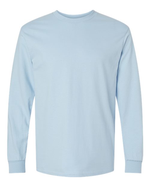 Gildan G240 Adult Ultra Cotton  Long-Sleeve T-Shirt #color_LIGHT BLUE