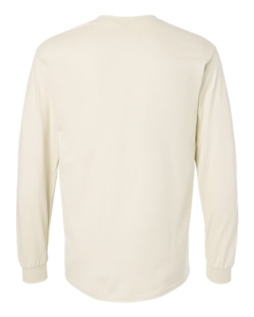 Gildan G240 Adult Ultra Cotton  Long-Sleeve T-Shirt #color_NATURAL