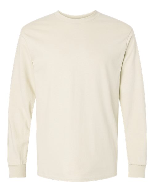 Gildan G240 Adult Ultra Cotton  Long-Sleeve T-Shirt #color_NATURAL
