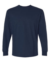 Gildan G240 Adult Ultra Cotton  Long-Sleeve T-Shirt #color_NAVY