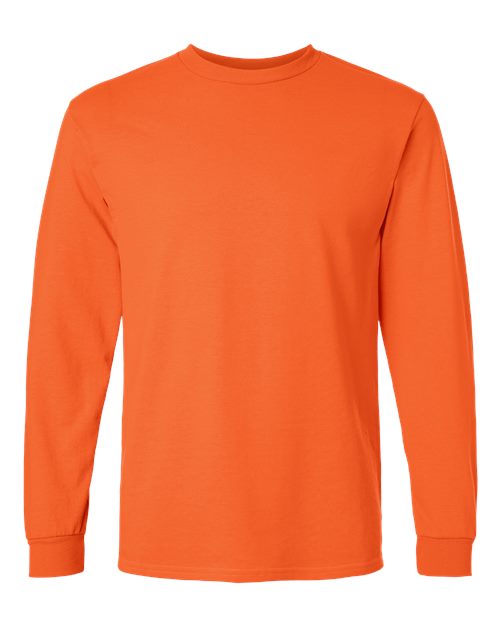 Gildan G240 Adult Ultra Cotton  Long-Sleeve T-Shirt #color_ORANGE