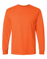 Gildan G240 Adult Ultra Cotton  Long-Sleeve T-Shirt #color_ORANGE