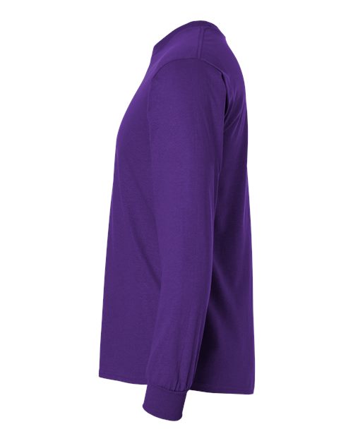 Gildan G240 Adult Ultra Cotton  Long-Sleeve T-Shirt #color_PURPLE