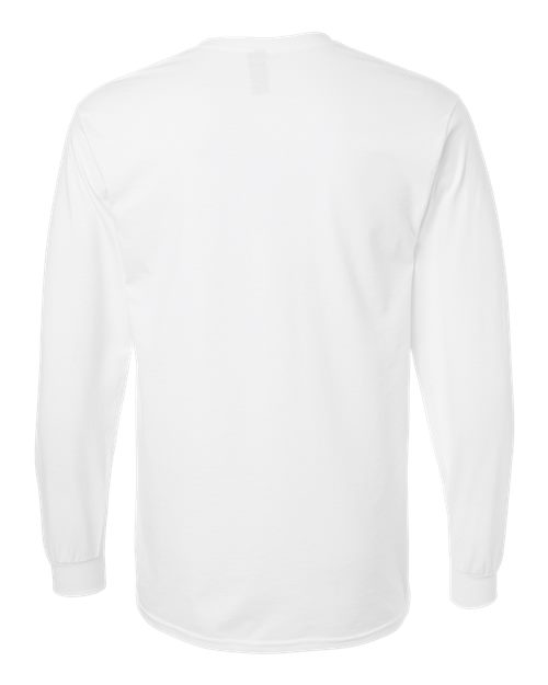 Gildan G240 Adult Ultra Cotton  Long-Sleeve T-Shirt #color_WHITE