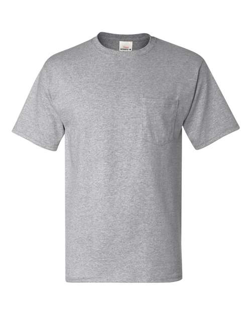 Hanes H5590 Men's Authentic-T Pocket T-Shirt #color_LIGHT STEEL