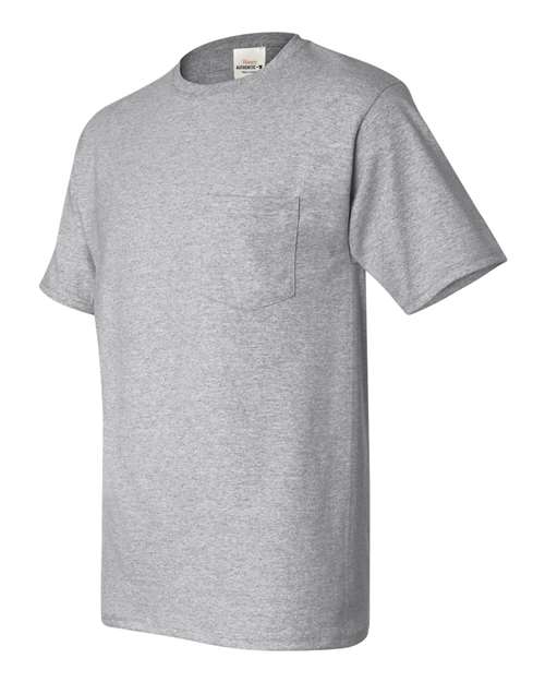 Hanes H5590 Men's Authentic-T Pocket T-Shirt #color_LIGHT STEEL