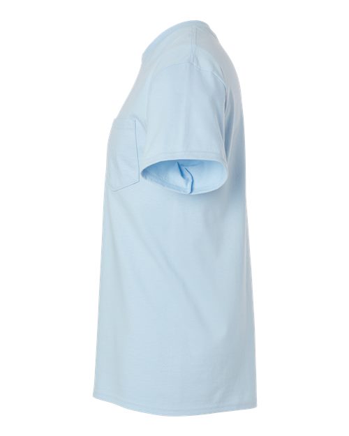 Gildan G230 Adult Ultra Cotton  Pocket T-Shirt #color_LIGHT BLUE