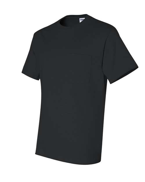 Jerzees 29P Adult DRI-POWER ACTIVE Pocket T-Shirt #color_BLACK