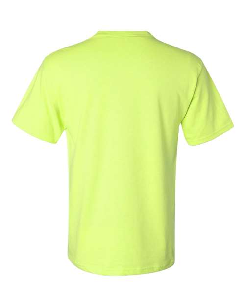 Jerzees 29P Adult DRI-POWER ACTIVE Pocket T-Shirt #color_SAFETY GREEN