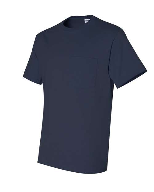 Jerzees 29P Adult DRI-POWER ACTIVE Pocket T-Shirt #color_J NAVY