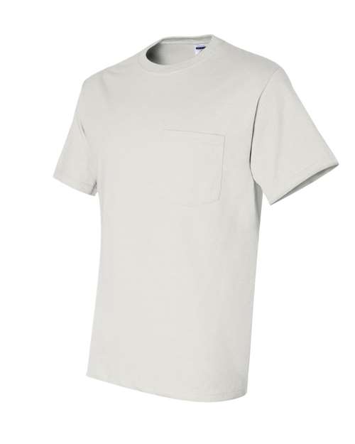 Jerzees 29P Adult DRI-POWER ACTIVE Pocket T-Shirt #color_WHITE