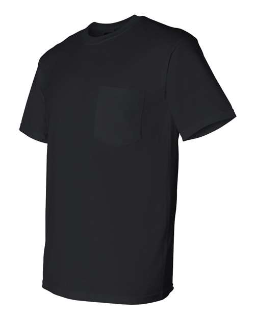 Gildan G830 Adult 50/50 Pocket T-Shirt #color_BLACK