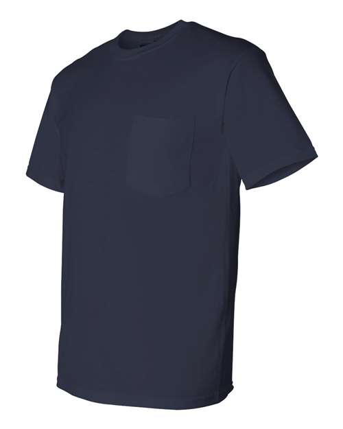 Gildan G830 Adult 50/50 Pocket T-Shirt #color_NAVY