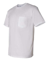 Gildan G830 Adult 50/50 Pocket T-Shirt #color_WHITE