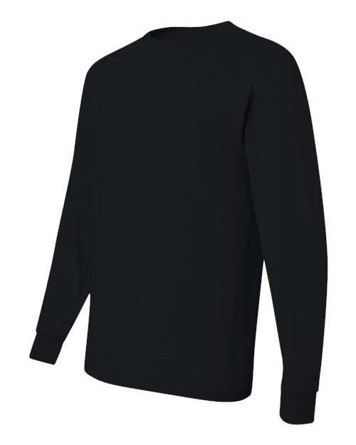 Jerzees 29L Adult DRI-POWER ACTIVE Long-Sleeve T-Shirt #color_BLACK
