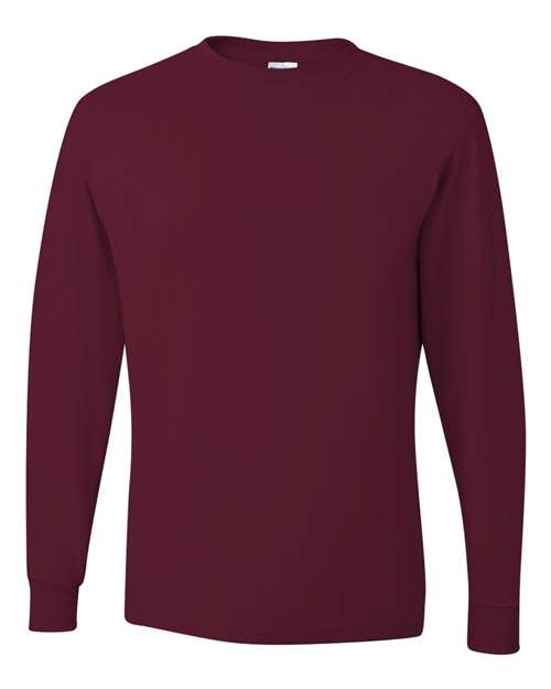 Jerzees 29L Adult DRI-POWER ACTIVE Long-Sleeve T-Shirt #color_MAROON