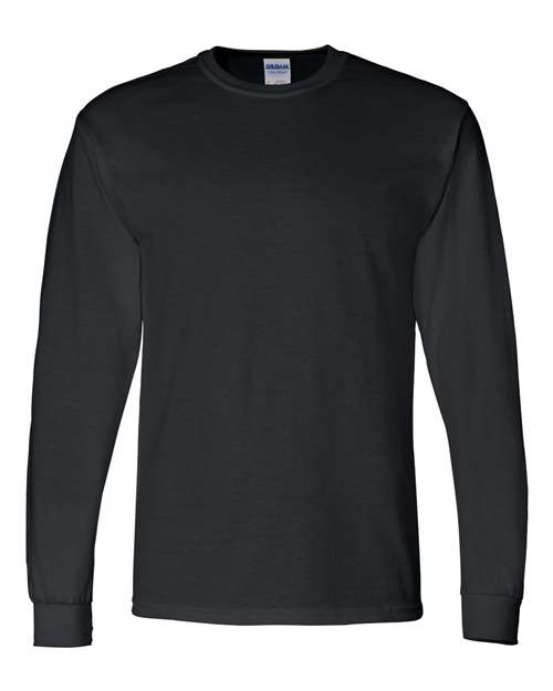 Gildan G840 Adult 50/50 Long-Sleeve T-Shirt #color_BLACK