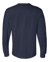 Gildan G840 Adult 50/50 Long-Sleeve T-Shirt #color_NAVY