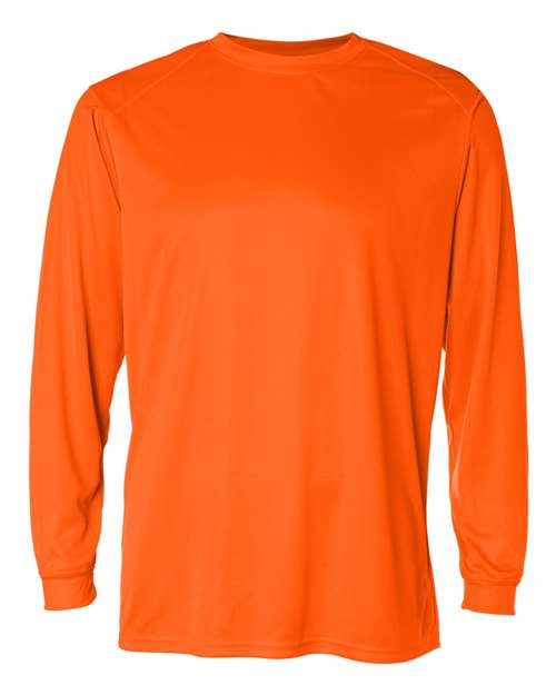 Badger 4104 B-Core Long Sleeve T-Shirt #color_Safety Orange