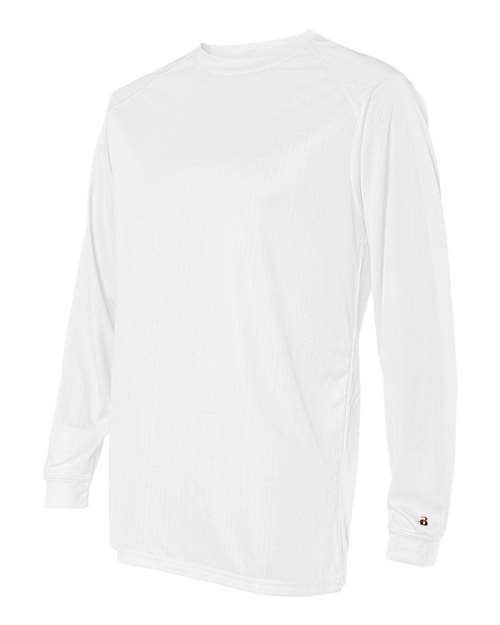Badger 4104 B-Core Long Sleeve T-Shirt #color_White