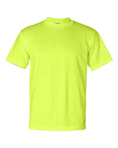 Bayside BA1701 Adult 5.4 oz., 50/50 T-Shirt #color_LIME GREEN