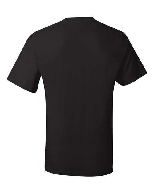 Hanes 5190P Adult Beefy-T with Pocket #color_BLACK