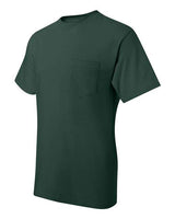 Hanes 5190P Adult Beefy-T with Pocket #color_DEEP FOREST
