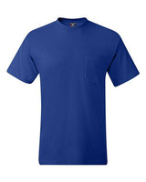Hanes 5190P Adult Beefy-T with Pocket #color_DEEP ROYAL