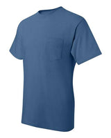 Hanes 5190P Adult Beefy-T with Pocket #color_DENIM BLUE