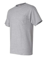 Hanes 5190P Adult Beefy-T with Pocket #color_LIGHT STEEL