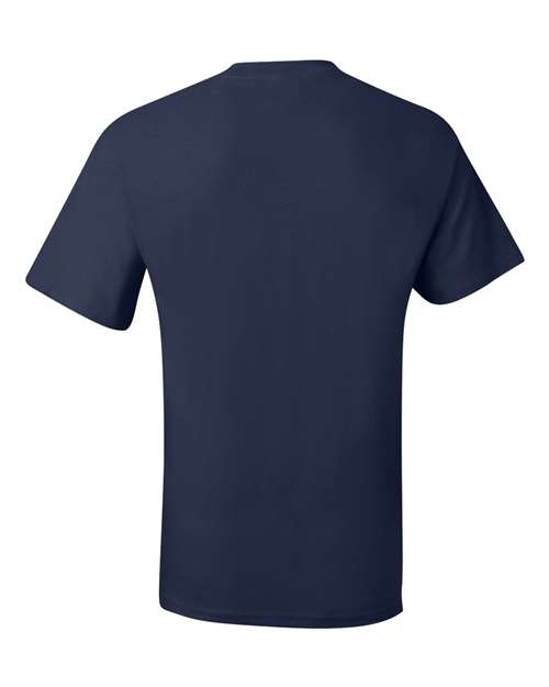 Hanes 5190P Adult Beefy-T with Pocket #color_NAVY