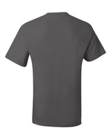 Hanes 5190P Adult Beefy-T with Pocket #color_SMOKE GRAY