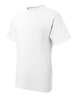 Hanes 5190P Adult Beefy-T with Pocket #color_WHITE