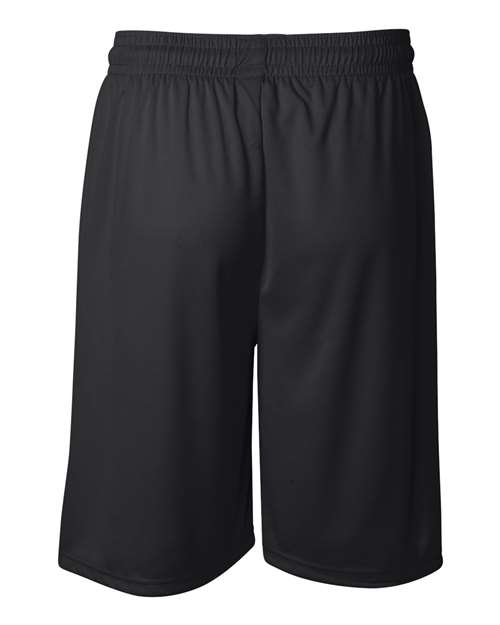 "Badger 4109 B-Core 9" Shorts #color_Black"