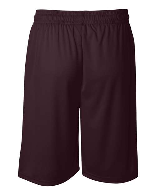 "Badger 4109 B-Core 9" Shorts #color_Maroon"
