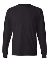 Hanes 5186 Adult Long-Sleeve Beefy-T #color_BLACK