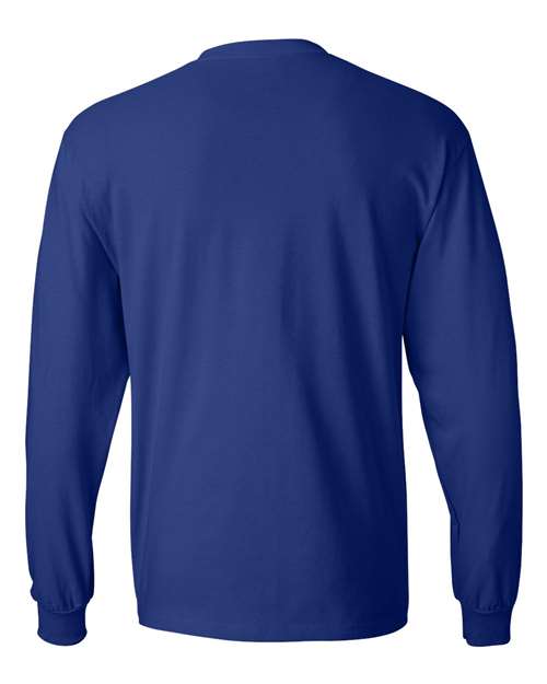 Hanes 5186 Adult Long-Sleeve Beefy-T #color_DEEP ROYAL