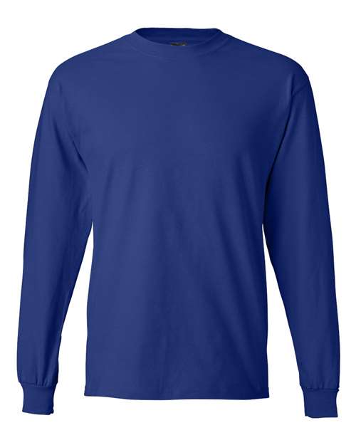 Hanes 5186 Adult Long-Sleeve Beefy-T #color_DEEP ROYAL
