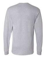 Hanes 5186 Adult Long-Sleeve Beefy-T #color_LIGHT STEEL