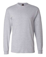 Hanes 5186 Adult Long-Sleeve Beefy-T #color_LIGHT STEEL